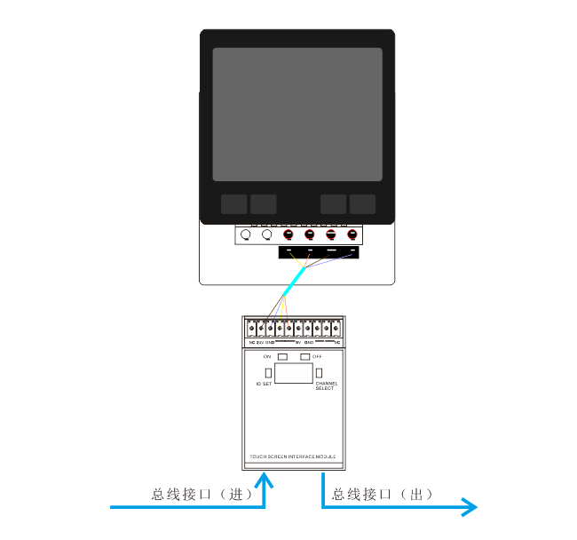 智能照明觸摸控制屏接線圖