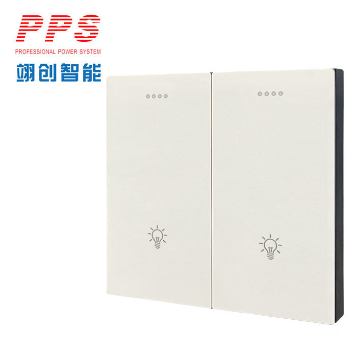 PLC電力載波雙鍵控制面板帶繼電器-翊創(chuàng)智能